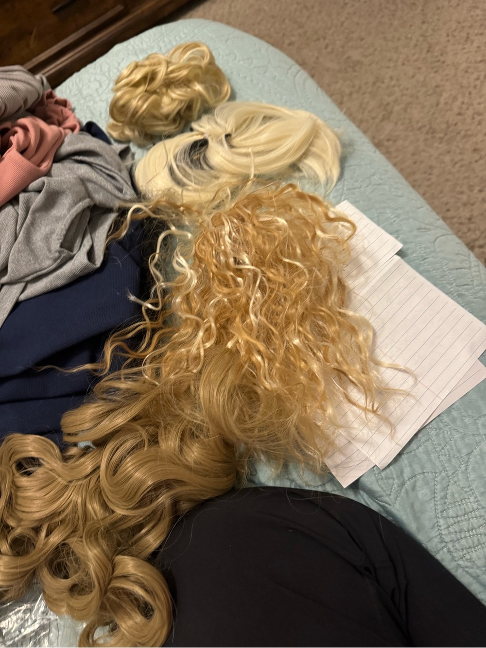 Blonde Mixed Texture Clip-In Hair Pieces - Women's Hair